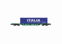 Rivarossi HR6617 - H0 - Containertragwagen Sgns, 45` Container Italia, FS, Ep. V-VI